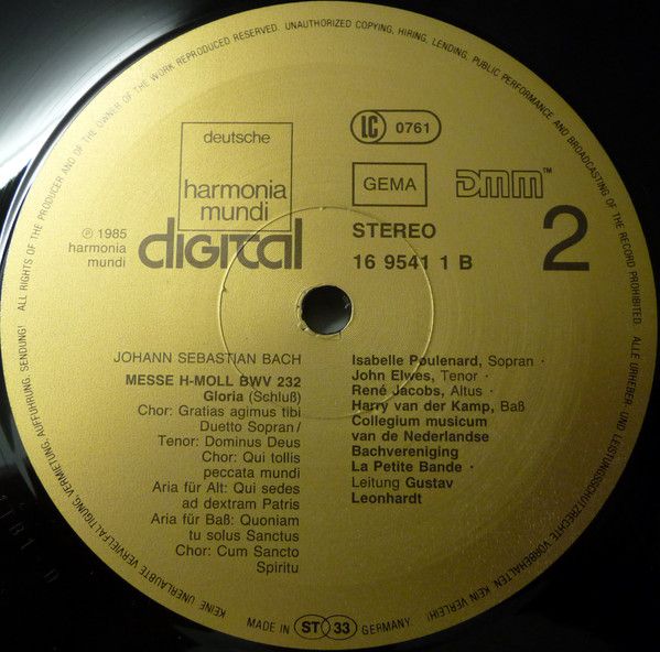 Deutsche Harmonia Mundi 1C 157 16 9541 3 - Johann Sebastian Bach - Image 9