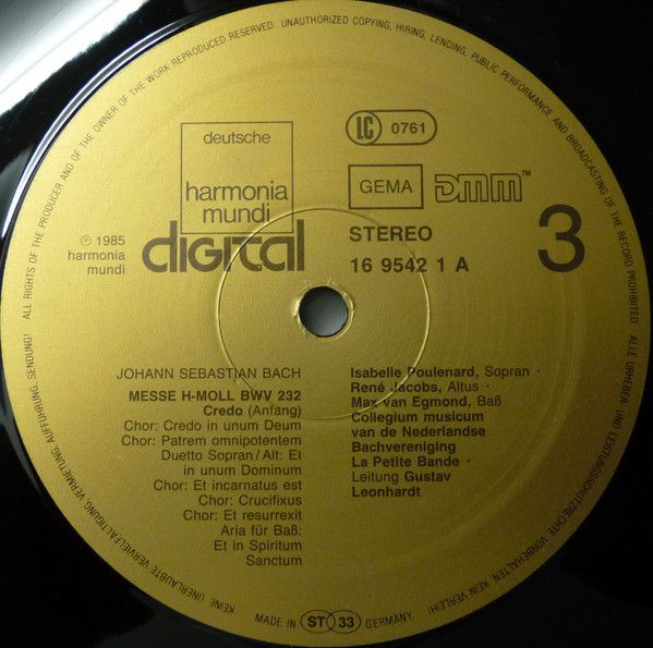 Deutsche Harmonia Mundi 1C 157 16 9541 3 - Johann Sebastian Bach - Image 10