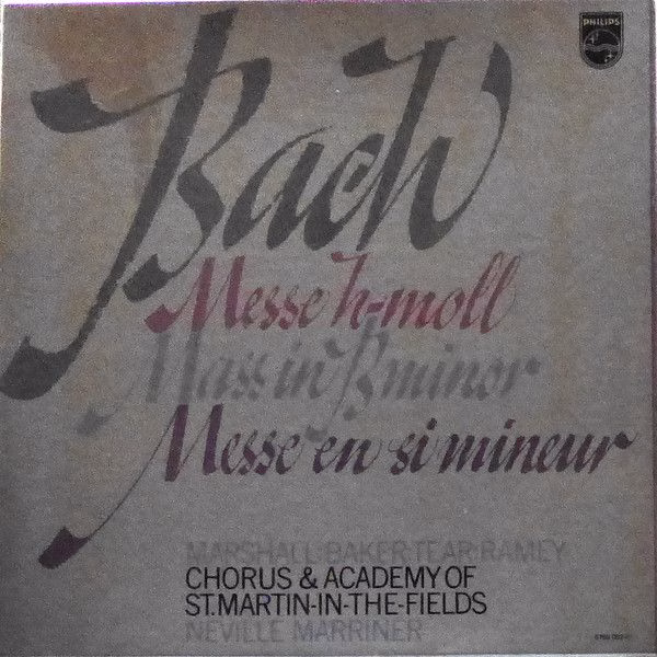 Philips 6769 002 - Johann Sebastian Bach, Margaret Marshall, Jan