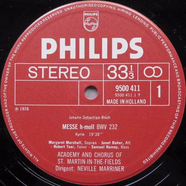 Philips 6769 002 - Johann Sebastian Bach, Margaret Marshall, Jan - Image 3