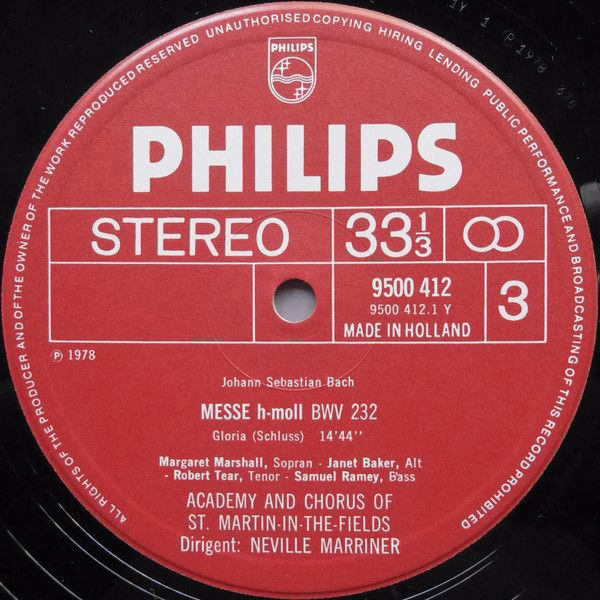 Philips 6769 002 - Johann Sebastian Bach, Margaret Marshall, Jan - Image 5