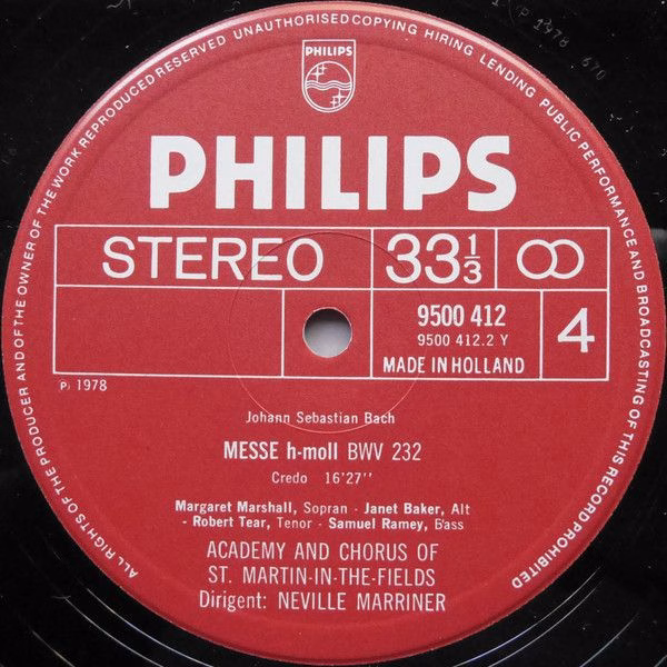 Philips 6769 002 - Johann Sebastian Bach, Margaret Marshall, Jan - Image 6