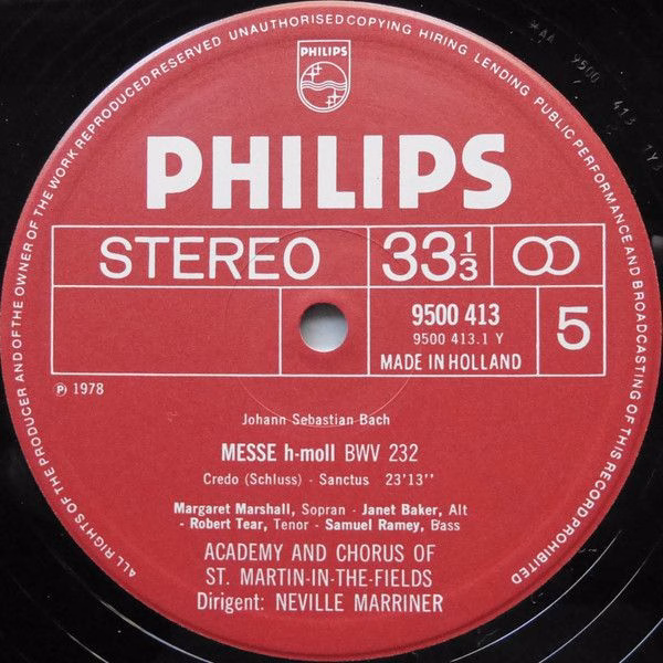 Philips 6769 002 - Johann Sebastian Bach, Margaret Marshall, Jan - Image 7