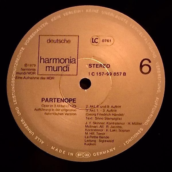 Deutsche Harmonia Mundi 1C 157-99 855/58 - Georg Friedrich Hände - Image 12