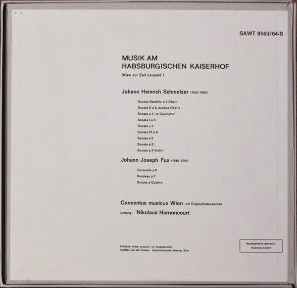 Telefunken SAWT 9563/64-B - Concentus Musicus Wien, Nikolaus Har - Image 2
