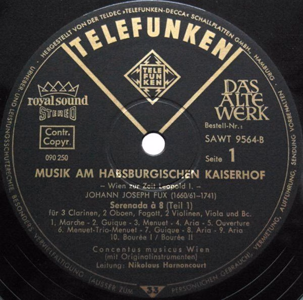 Telefunken SAWT 9563/64-B - Concentus Musicus Wien, Nikolaus Har - Image 9