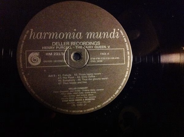 Harmonia Mundi HMD-231 - Deller Consort, Henry Purcell - The Fai - Image 15