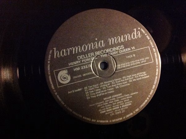 Harmonia Mundi HMD-231 - Deller Consort, Henry Purcell - The Fai - Image 16