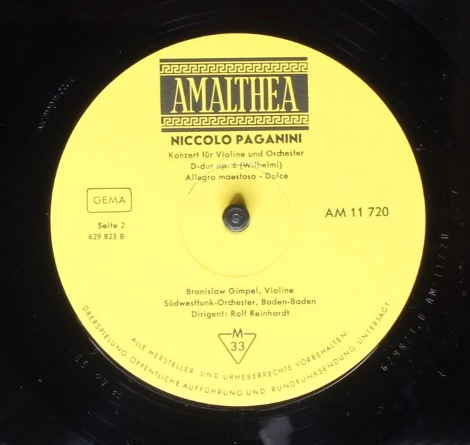 Amalthea (3) AM 11 720 - Max Bruch, Niccolò Paganini, Bronislaw - Image 4