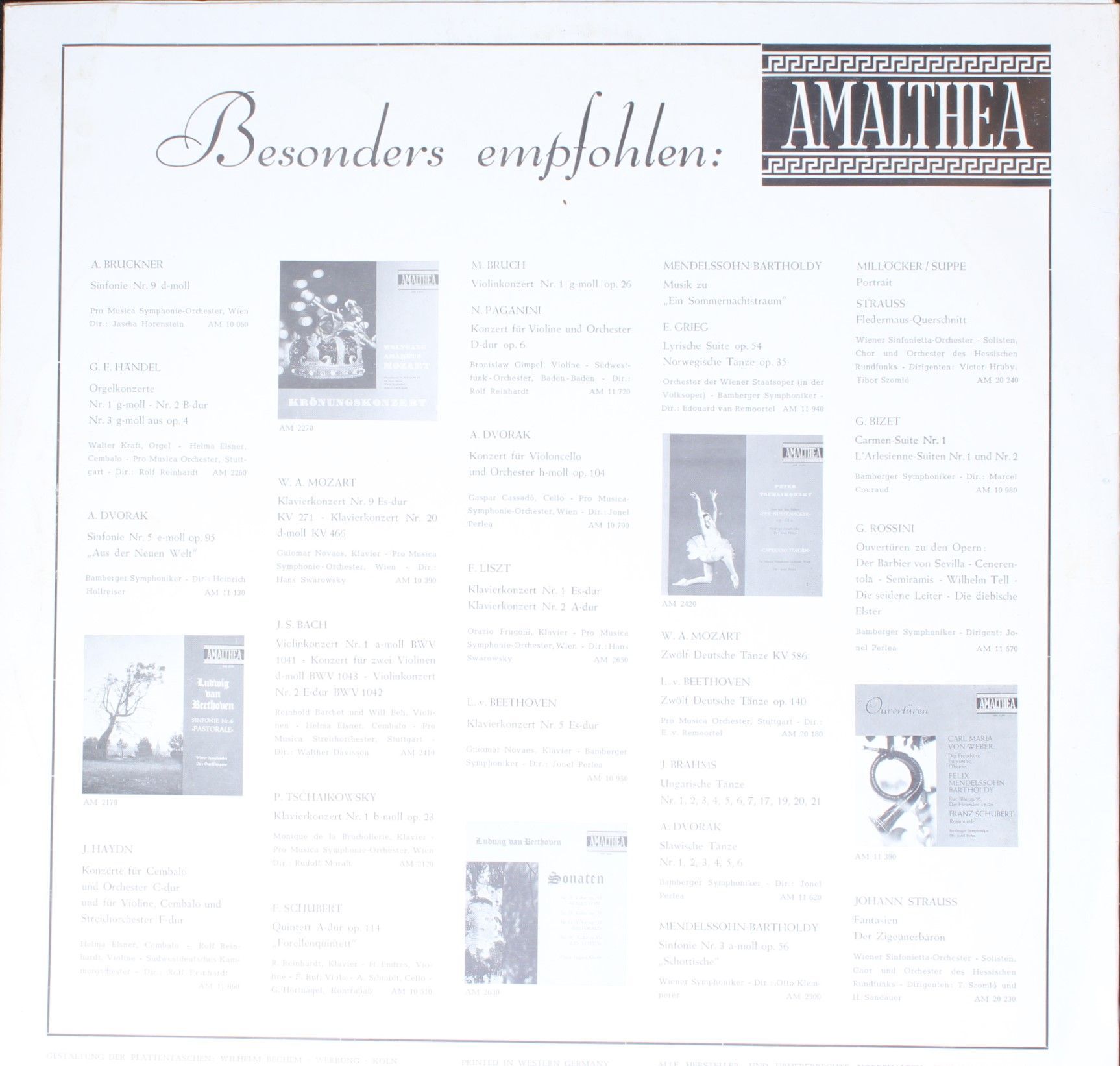 Amalthea (3) AM 11 720 - Max Bruch, Niccolò Paganini, Bronislaw - Image 2