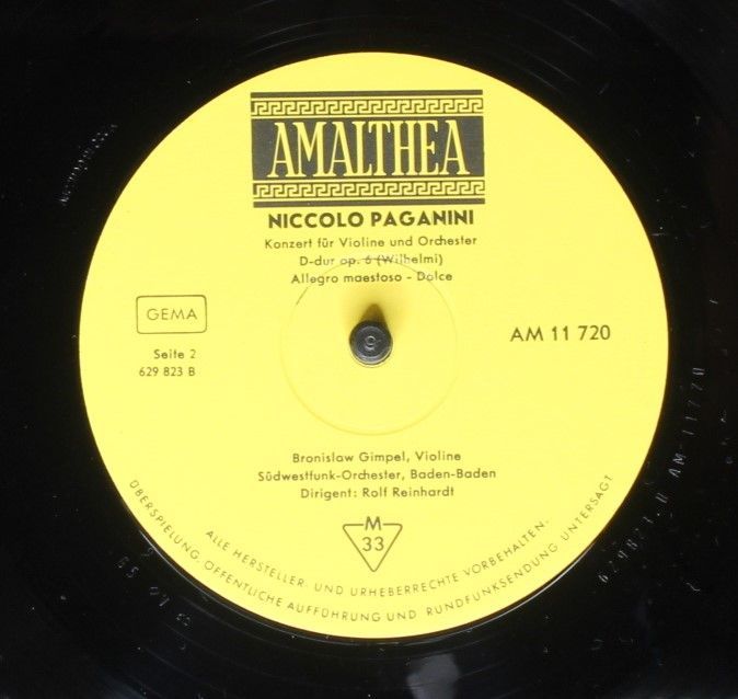 Amalthea (3) AM 11 720 - Max Bruch, Niccolò Paganini, Bronislaw - Image 4