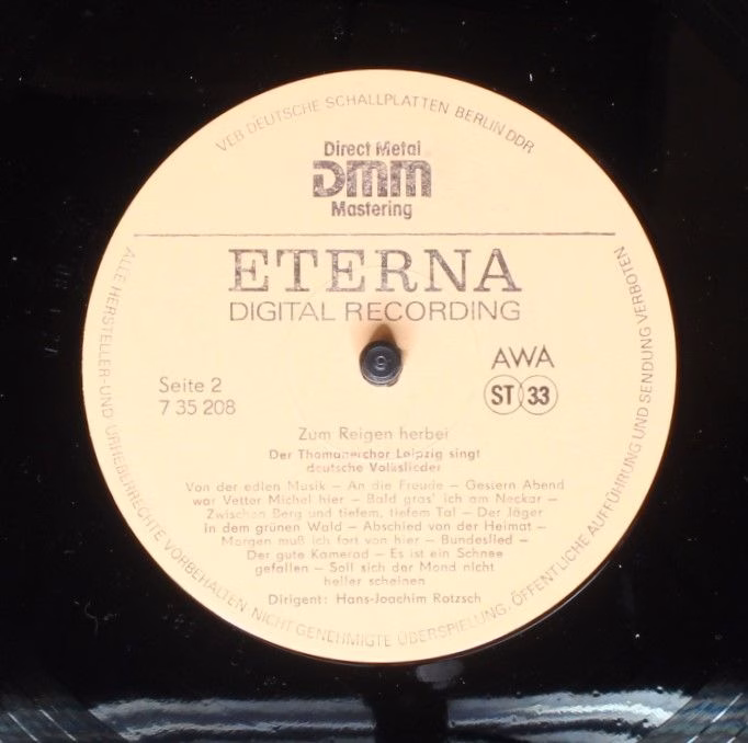 Eterna 7 35 208 - Thomanerchor, Hans-Joachim Rotzsch - Zum Reige - Image 4