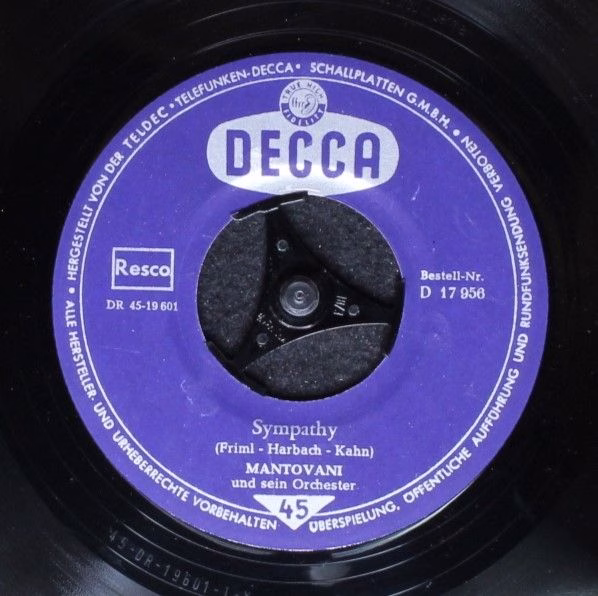 DECCA D 17 956 - Mantovani And His Orchestra - Lazy Gondolier - Image 2