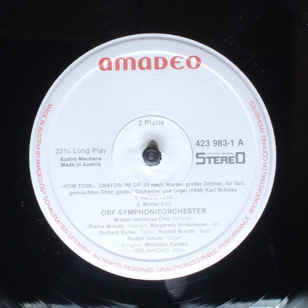 Classic Amadeo 423 983-1 - Karl Schiske, Miltiades Caridis, ORF - Image 7