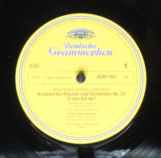 Deutsche Grammophon 2535 744 - Wolfgang Amadeus Mozart, Andor Fo - Image 3