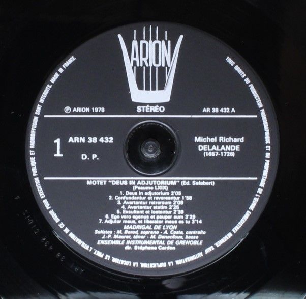 ARION ARN 38432 - Michel Richard Delalande, Le Madrigal De Lyon, - Image 4