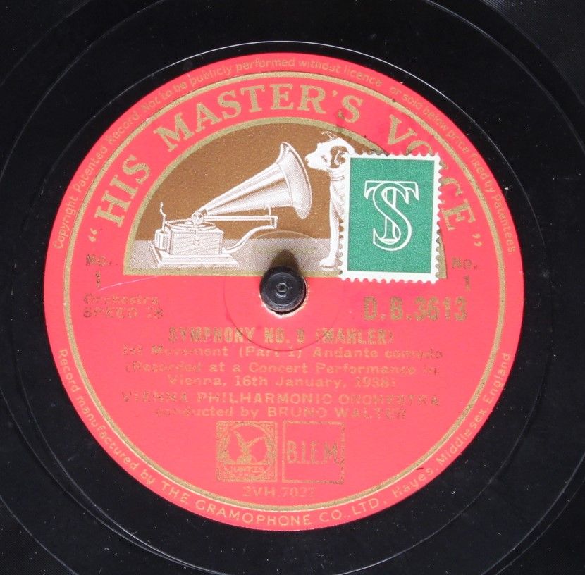 His Master's Voice D.B.3613 - Gustav Mahler, Wiener Philharmonik - Image 3