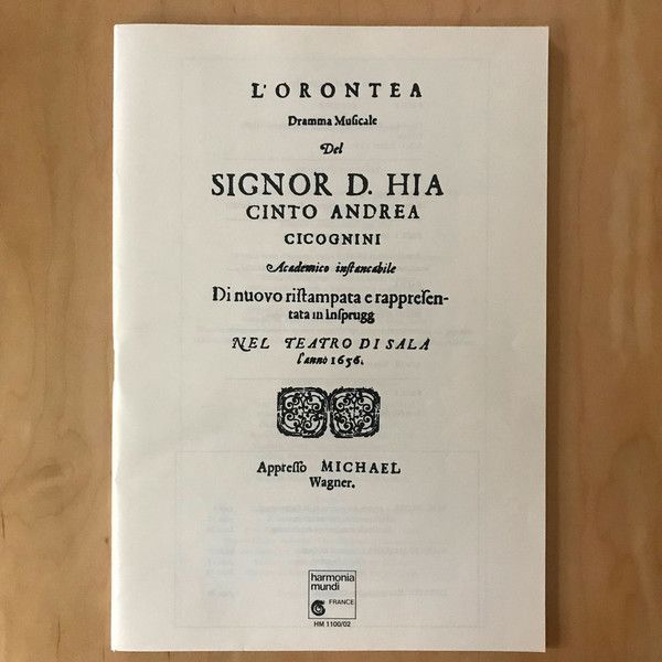Harmonia Mundi HM 1100/02 - Antonio Cesti, Concerto Vocale, René - Image 2