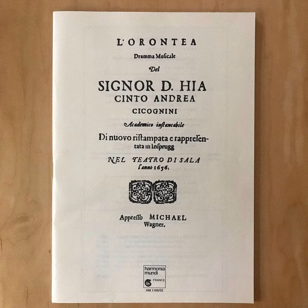 Harmonia Mundi HM 1100/02 - Antonio Cesti, Concerto Vocale, René - Image 2