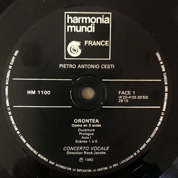 Harmonia Mundi HM 1100/02 - Antonio Cesti, Concerto Vocale, René - Image 3