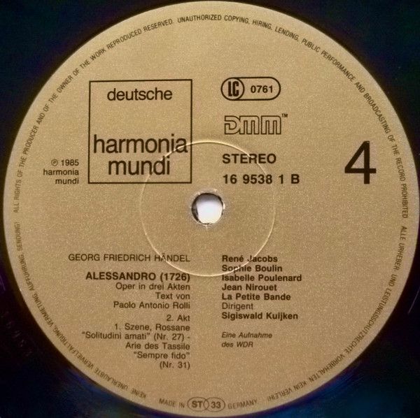 Deutsche Harmonia Mundi 1C 157 16 9537 3 - Georg Friedrich Hände - Image 6