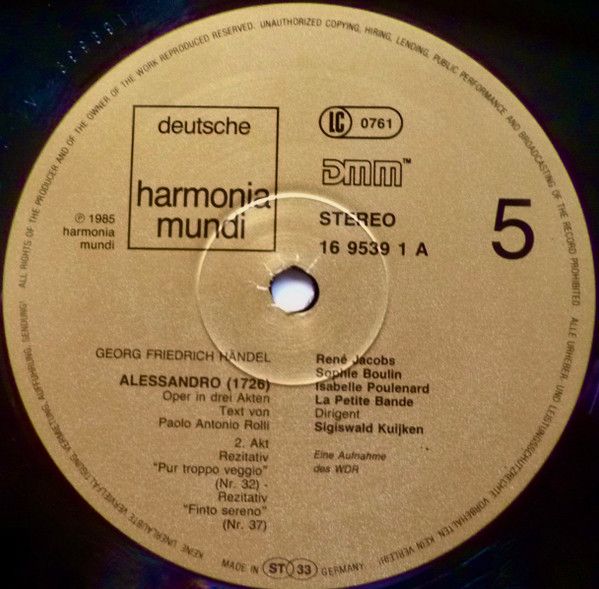 Deutsche Harmonia Mundi 1C 157 16 9537 3 - Georg Friedrich Hände - Image 7