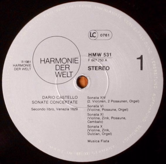 Harmonie Der Welt HMW 531 - Dario Castello, Musica Fiata - Sonat - Image 4