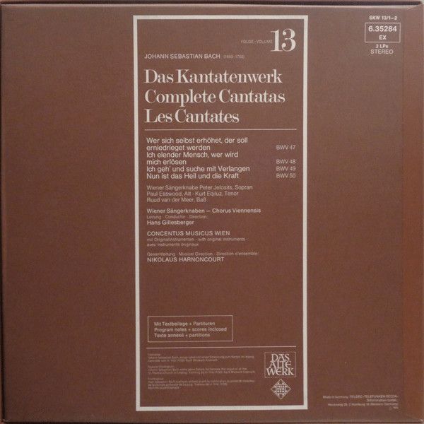 Telefunken 6.35284 - Johann Sebastian Bach - Das Kantatenwerk (C - Image 2