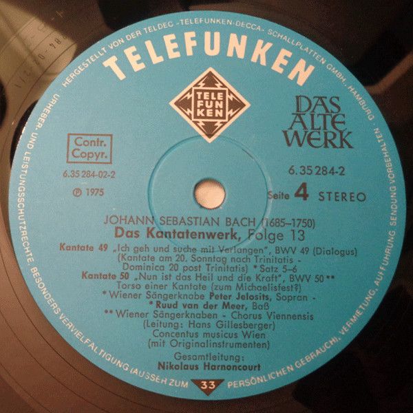Telefunken 6.35284 - Johann Sebastian Bach - Das Kantatenwerk (C - Image 6