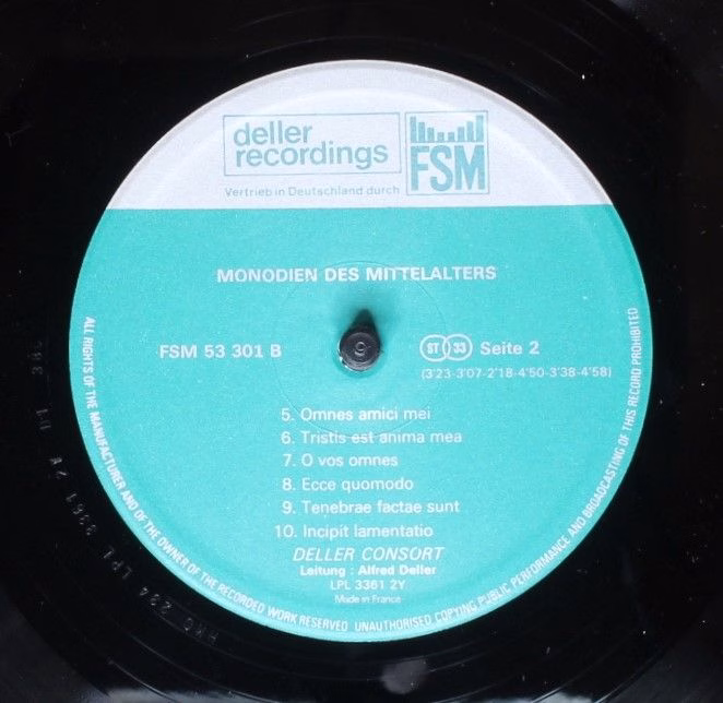 Deller Recordings FSM 53 301 - Deller Consort - Gregorianische G - Image 6