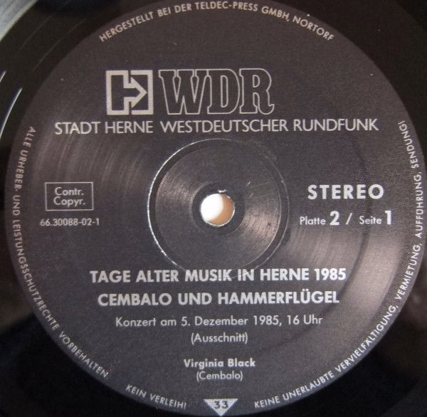 Westdeutscher Rundfunk 66.30088 - Various - Tage Alter Musik In - Image 5