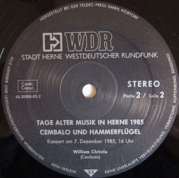Westdeutscher Rundfunk 66.30088 - Various - Tage Alter Musik In - Image 6