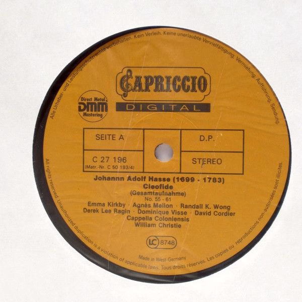 Capriccio C 27 193/96 - Johann Adolf Hasse, Cappella Coloniensis - Image 4