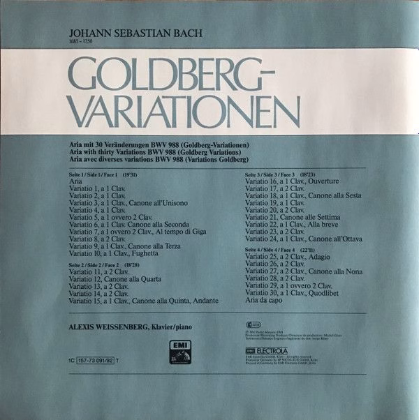 His Master's Voice 1C 157-73091/92T - Johann Sebastian Bach, Ale - Image 4