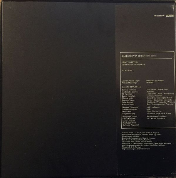 Deutsche Harmonia Mundi HM 20395/96 - Hildegard Von Bingen, Sequ - Image 2