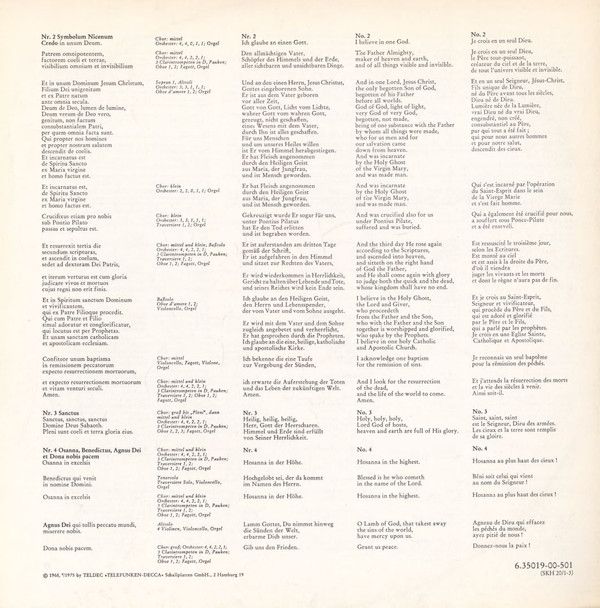 Telefunken SKH 20/1-3 - Johann Sebastian Bach - Messe In H-Moll - Image 22