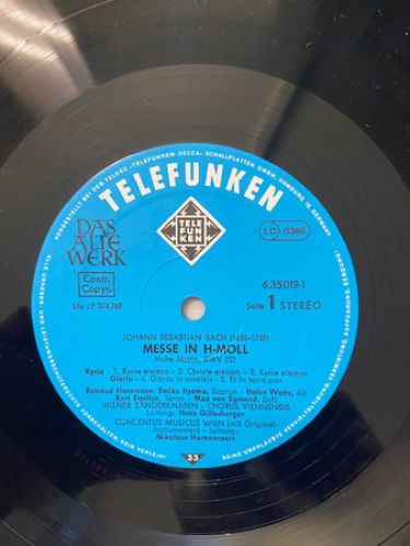 Telefunken SKH 20/1-3 - Johann Sebastian Bach - Messe In H-Moll - Image 29