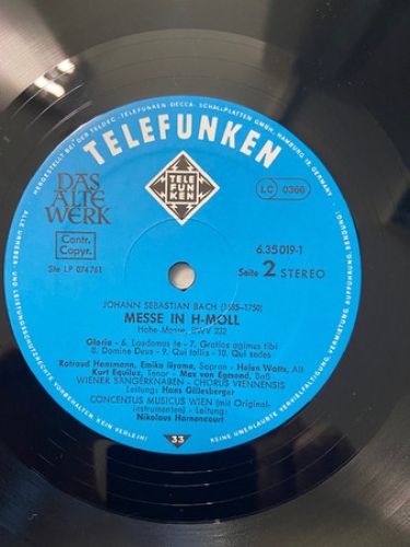 Telefunken SKH 20/1-3 - Johann Sebastian Bach - Messe In H-Moll - Image 30