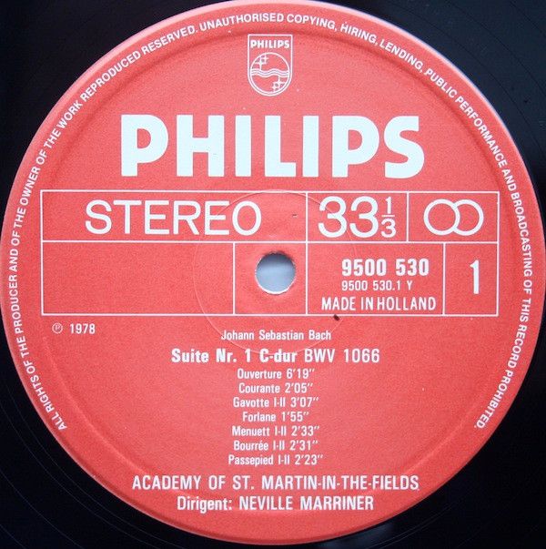 Philips 6769 012 - Johann Sebastian Bach, Sir Neville Marriner, - Image 3
