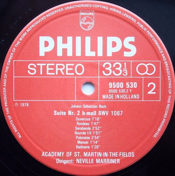 Philips 6769 012 - Johann Sebastian Bach, Sir Neville Marriner, - Image 4