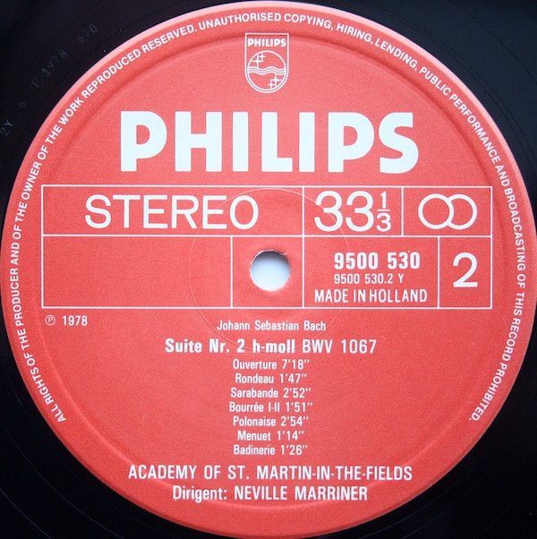 Philips 6769 012 - Johann Sebastian Bach, Sir Neville Marriner, - Image 4