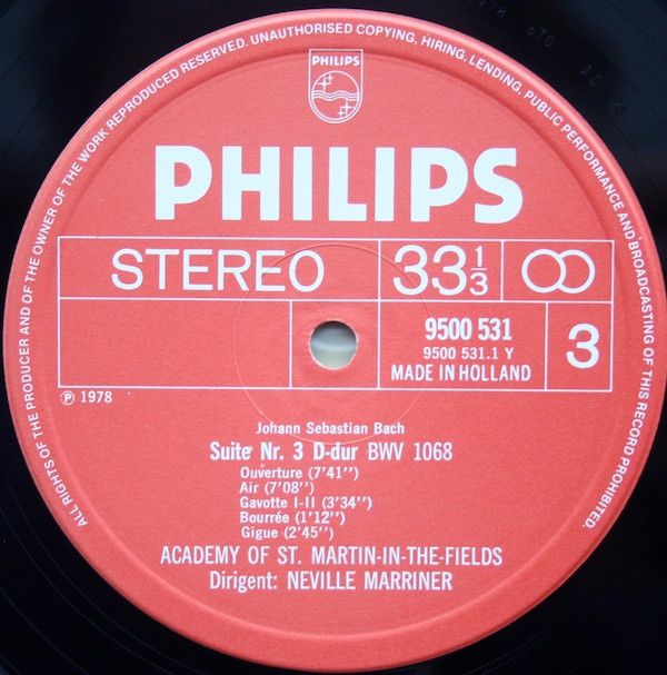 Philips 6769 012 - Johann Sebastian Bach, Sir Neville Marriner, - Image 5