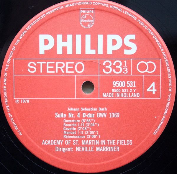 Philips 6769 012 - Johann Sebastian Bach, Sir Neville Marriner, - Image 6