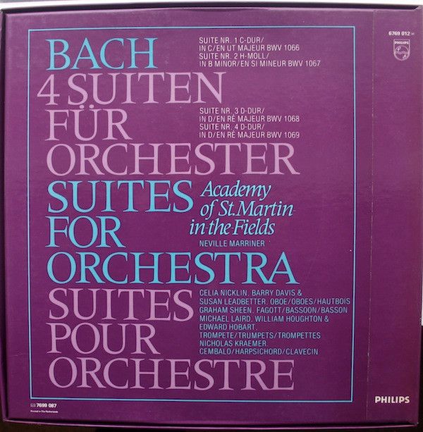 Philips 6769 012 - Johann Sebastian Bach, Sir Neville Marriner, - Image 7