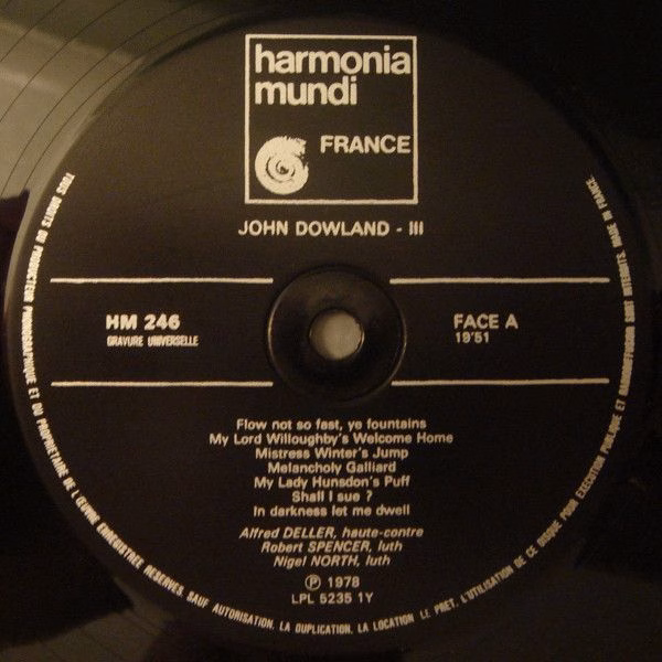 harmonia mundi France HM 244/46 - John Dowland, Alfred Deller, R - Image 7