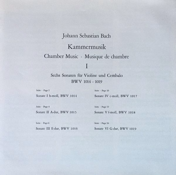 Telefunken 6.35310 EX - Johann Sebastian Bach - Kammermusik (Cha - Image 9