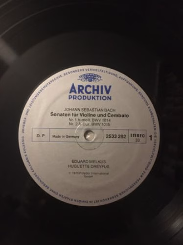 Archiv Produktion 2708 032 - Johann Sebastian Bach, Eduard Melku - Image 4