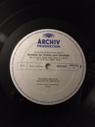 Archiv Produktion 2708 032 - Johann Sebastian Bach, Eduard Melku - Image 7