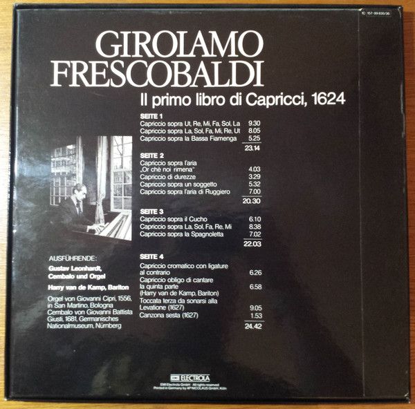 Deutsche Harmonia Mundi 1C 157-99 835/36 - Girolamo Frescobaldi, - Image 2