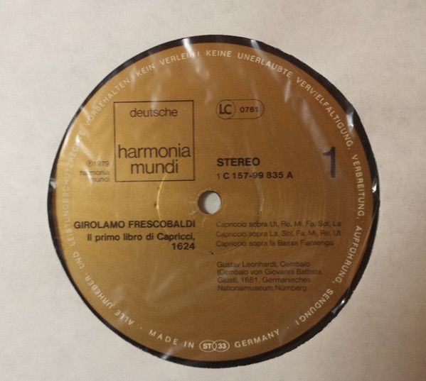 Deutsche Harmonia Mundi 1C 157-99 835/36 - Girolamo Frescobaldi, - Image 4